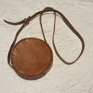 Leather crossbody purse